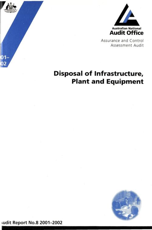 Disposal of infrastructure, plant and equipment / the Auditor-General