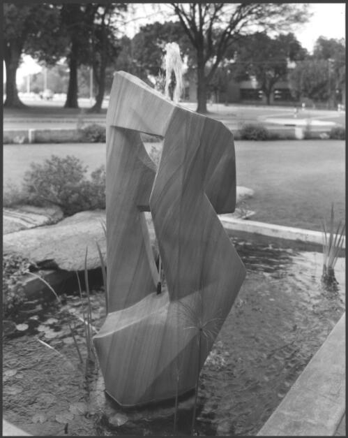 Gerald Lewers sculpture, the Oxford Press Fountain, Melbourne, 1962 [picture] / Wolfgang Sievers