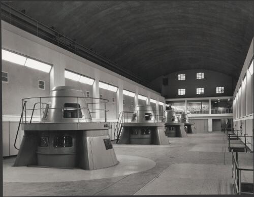 Snowy Mountains Scheme T-1 Station interior, near Tumut, New South Wales, 1960, 2 [picture] / Wolfgang Sievers