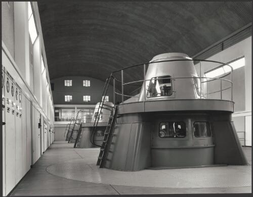Snowy Mountains Scheme T-1 Station interior, near Tumut, New South Wales, 1960, 3 [picture] / Wolfgang Sievers