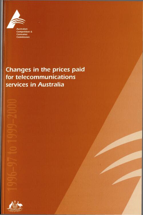 Changes in the prices paid for telecommunications services in Australia, 1996-97 to 1999-2000