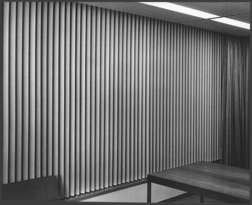 [Vertical blinds in the offices of] Eagle Star Insurance, Bourke Street, Melbourne, architect Yuncken Freeman, 1969 [picture] / Wolfgang Sievers