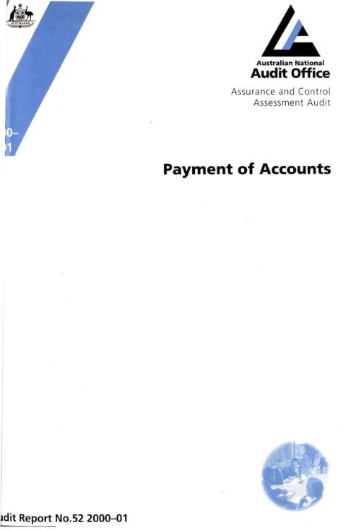 Payment of accounts / the Auditor-General