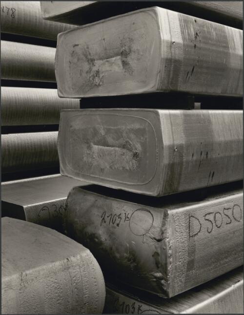 Aluminium ingots at Alcoa, Point Henry, Victoria, 1973, 2 [picture] / Wolfgang Sievers