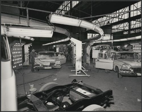 Chrysler car assembly line, Adelaide, South Australia, 1958, 2 [picture] / Wolfgang Sievers