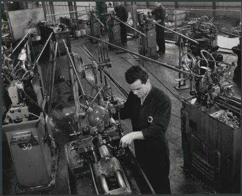 Car parts manufacturing at R. V. Butler Car Accessories, Campbellfield, Victoria - for Department of Overseas Trade, 1960, 5 [picture] / Wolfgang Sievers