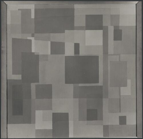 Photograph of an abstract painting, National Gallery of Victoria 1970 [picture] / Wolfgang Sievers