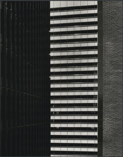 Close up of the National Mutual building, Royal Insurance building on left, Melbourne, 1967 [picture] / Wolfgang Sievers