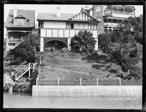 Large sloped garden on the Sydney Harbour waterfront, New South Wales, ca. 1930 [picture]