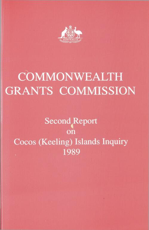 Second report on Cocos (Keeling) Islands inquiry, 1989 / Commonwealth Grants Commission
