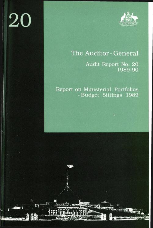 Report on ministerial portfolios : budget sittings 1989 / Auditor-General