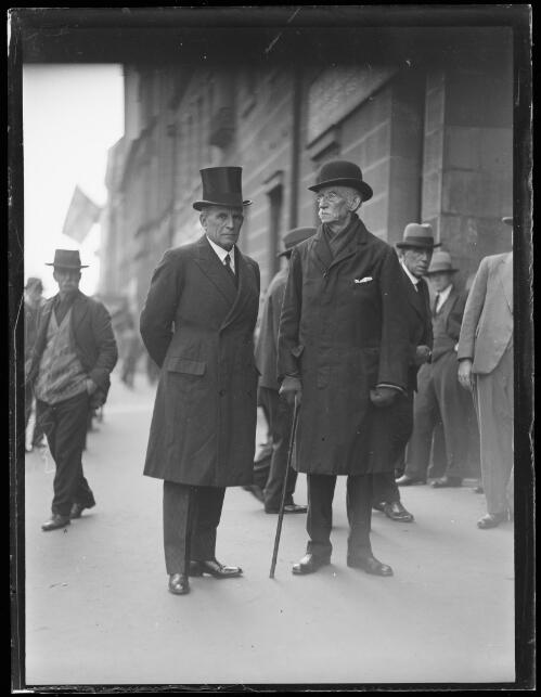 Sir Colin Stephen standing with another man, New South Wales, 27 May 1932 [picture]