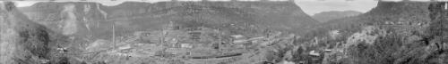 Panorama of Newnes Oil Works, New South Wales, 5 [picture] / EB Studios