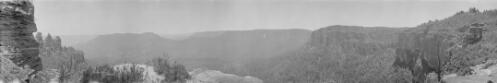 Panoramic view of Jamison Valley, Katoomba, New South Wales [picture] / EB Studios