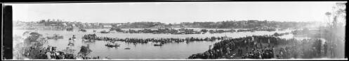 Flotilla of assorted ships in Majors Bay, Sydney Harbour, during the visit of H.R.H. the Prince of Wales, 1920, 2 [picture] / EB Studios