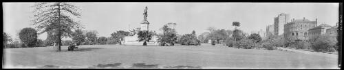 Panorama of the Royal Botanic Gardens with the Governor Phillip Fountain, Sydney [picture] / EB Studios