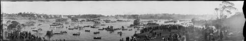Flotilla of assorted ships in Majors Bay, Sydney Harbour, during the visit of H.R.H. the Prince of Wales, 1920, 4 [picture] / EB Studios