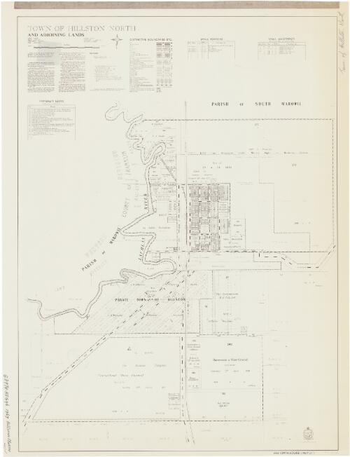 Town of Hillston North and adjoining lands [cartographic material] : Parish - Redbank, County - Nicholson, Land District - Hillston, Shire - Carrathool / printed and published by Dept. of Lands Sydney