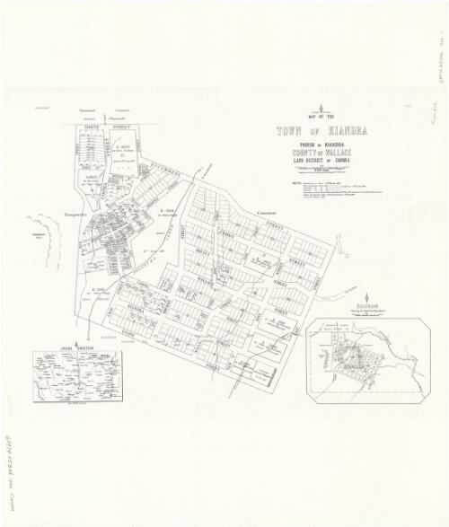 Map of the town of Kiandra, parish of Kiandra, County of Wallace, Land District of Cooma [cartographic material] / A. Charlton