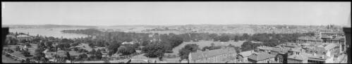 Panorama of Sydney and Sydney Harbour from Macquarie Street, Sydney, 1 [picture] / EB Studios