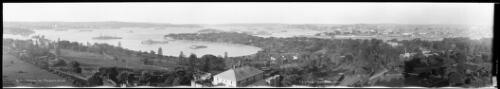 Panorama of Sydney and Sydney Harbour from Macquarie Street, Sydney, 2 [picture] / EB Studios