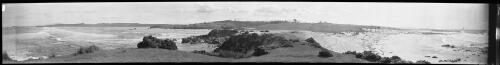 Panorama of Tuggerah Lake with ocean beach, New South Wales [picture] / EB Studios