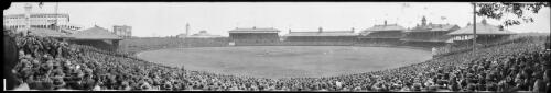 Panorama of the first test match, Sydney Cricket Ground, Sydney, 20 December 1924 [picture] / EB Studios