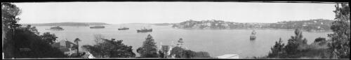 Panorama of Sydney Harbour from Darling Point, New South Wales, 1 [picture] / EB Studios