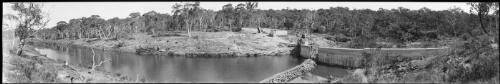 Panoramic view of Woodford Dam, New South Wales [picture] / EB Studios