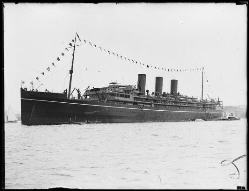 SS Narkunda at its anchorage, Sydney, ca.1930 [picture]