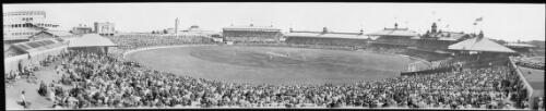 Panorama of the Fifth Test match between Australia and England, Sydney Cricket Ground, 25 February 1933 [picture] / EB Studios