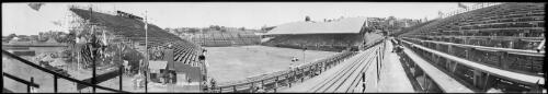 Panorama of White City tennis courts, Rushcutters Bay, New South Wales, ca. 1930 [picture] / EB Studios