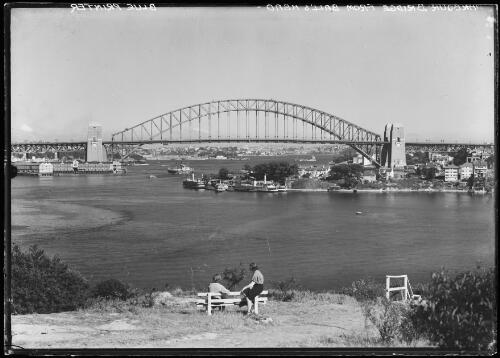 View of a completed Sydney Harbour Bridge taken from Balls Head, Sydney, ca. 1932 [picture]