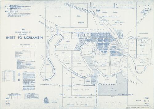1966 Census Division of Riverina [cartographic material] : inset to Moulamein / Department of Lands, New South Wales