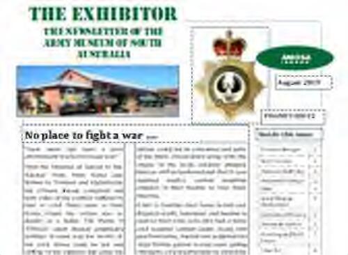The exhibitor : the newsletter of the Army Museum of South Australia