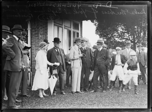 Duke and Duchess of York at the running of the Duke of York Stakes, Eagle Farm Racecourse, Brisbane, 7 April 1927 [picture]