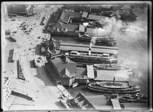 Ferries at Circular Quay, Sydney, ca. 1920s [picture]