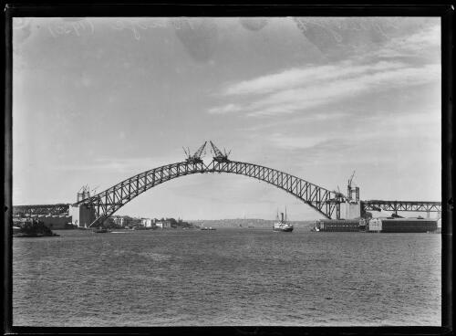 Sydney Harbour Bridge during construction, Sydney, 1930 [picture]