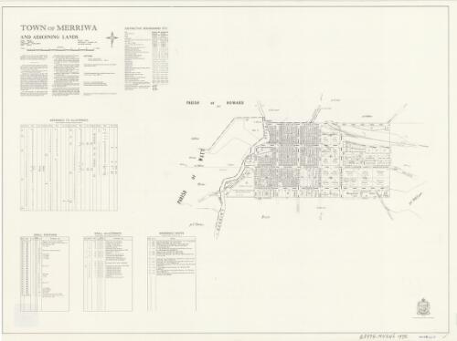 Town of Merriwa and adjoining lands [cartographic material] : Parish - Merriwa, County - Brisbane, Land District - Muswellbrook, Shire - Merriwa / printed & published by Dept. of Lands, Sydney