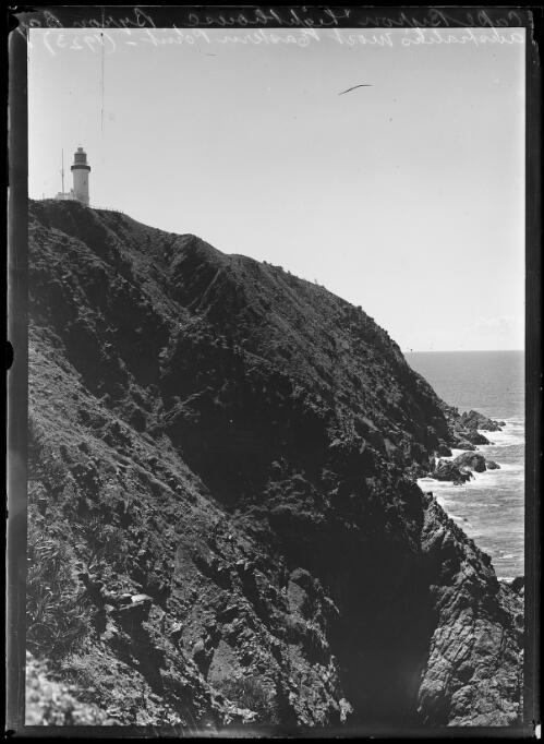 Lighthouse on cliff top at Cape Byron, New South Wales, ca. 1932 [picture]