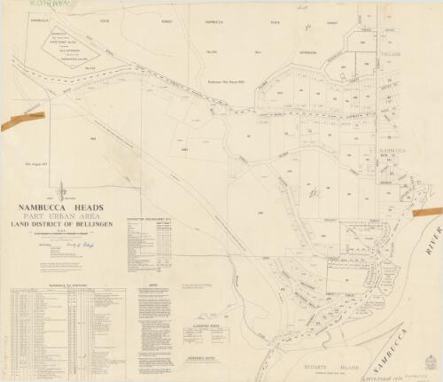 Nambucca Heads, part urban area, Land District of Bellingen [cartographic material] / compiled, drawn & printed at the Department of Lands, Sydney, N.S.W