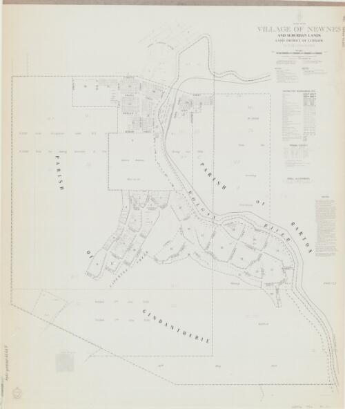 Village of Newnes and suburban lands [cartographic material] : Land District of Lithgow, Blaxland Shire / compiled, drawn & printed at the Department of Lands, Sydney, N.S.W