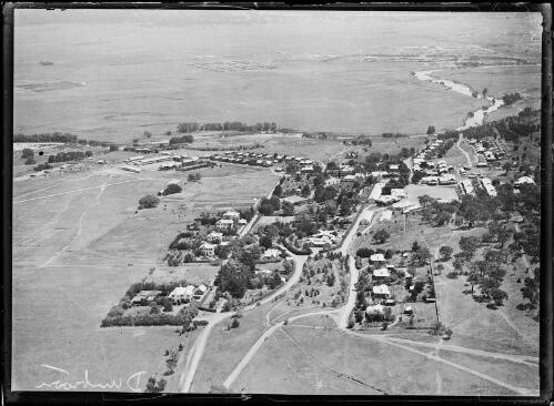 Aerial view of the Royal Military College, Duntroon, Canberra, ca. 1920s [picture]