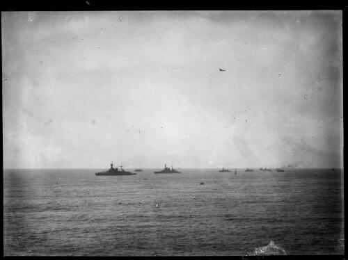 H.M.A.S Australia and another battle cruiser in open water, New South Wales, 1924, 2 [picture]