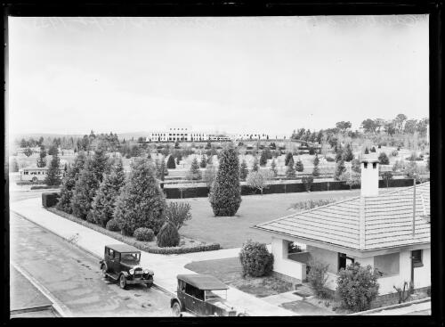 Parliament house and surrounds as viewed from the Canberra Hotel, Canberra, 1933 2 [picture]