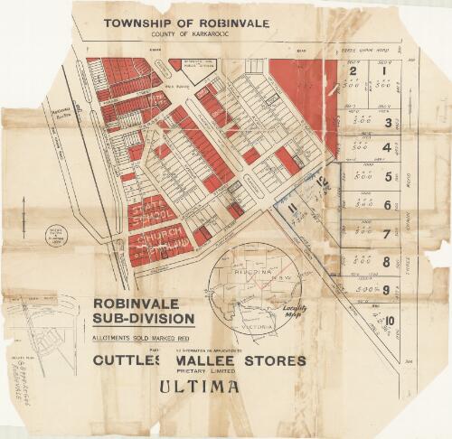 Township of Robinvale, county of Karkarooc [cartographic material]