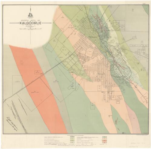 Geological sketch map of Kalgoorlie [cartographic material] : Est. Coolgardie G. F. / by Chas G. Gibson