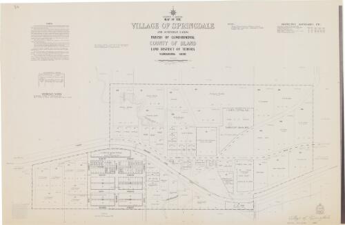 Village of Springdale and suburban lands [cartographic material] / printed and published by Dept. of Lands, Sydney