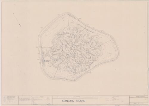 Mangaia Island [cartographic material] / mapped in 1975 by Photogrammetric Branch, H.O. Dept. of Lands & Survey