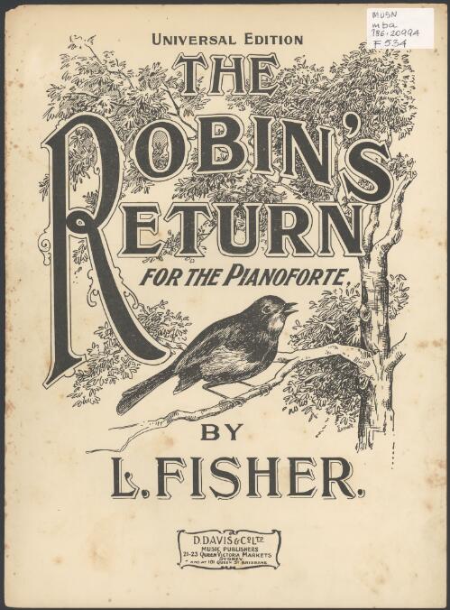 The robin's return [music] : caprice / L. Fisher